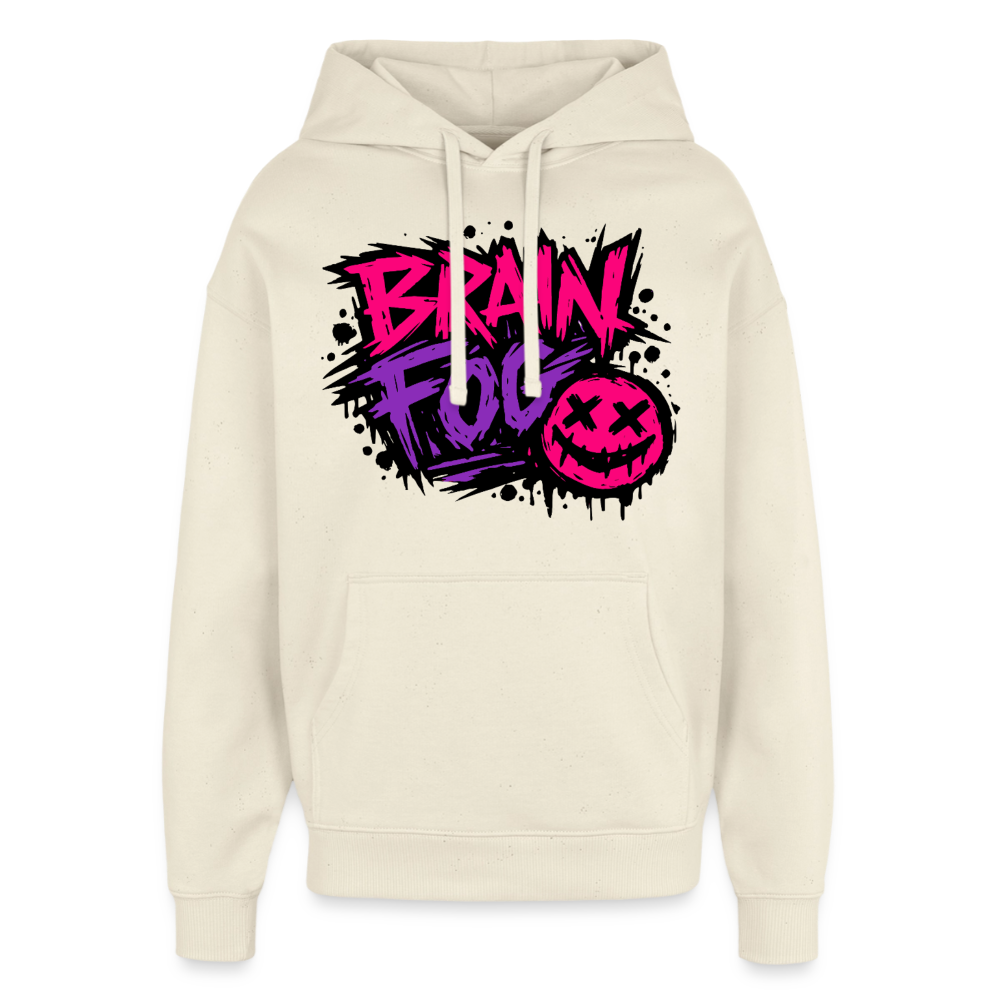 Brain Fog Design – Oversized Unisex Hoodie - Natur