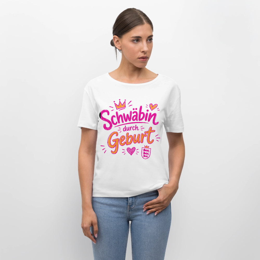 Rundhals Frauen Bio-T-Shirt - Weiß