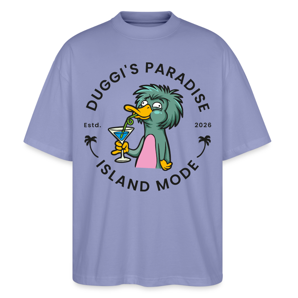 Duggis Paradise Design – Oversized Unisex Bio T-Shirt - Violett