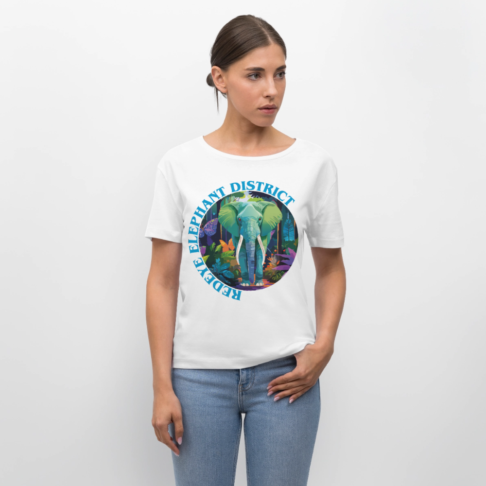 Elephant Design – Rundhals Frauen Bio-T-Shirt - Weiß