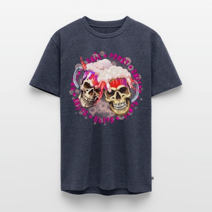 Party Skull Design Pink – Männer Premium T-Shirt - Jeansblau 