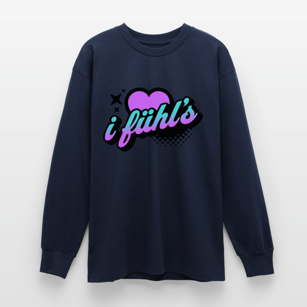 i fühl‘s Design – Oversized Langarmshirt - Navy