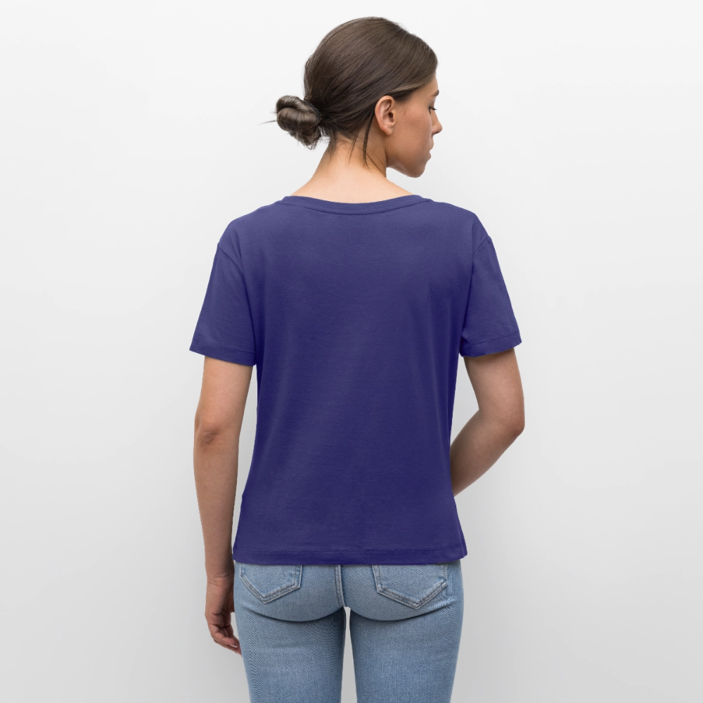 Logo bleibt Design – Rundhals Frauen Bio-T-Shirt - Dämmerung