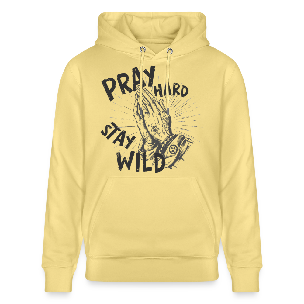 Betende Hände Design – Unisex Bio-Hoodie - Gelb Viva 