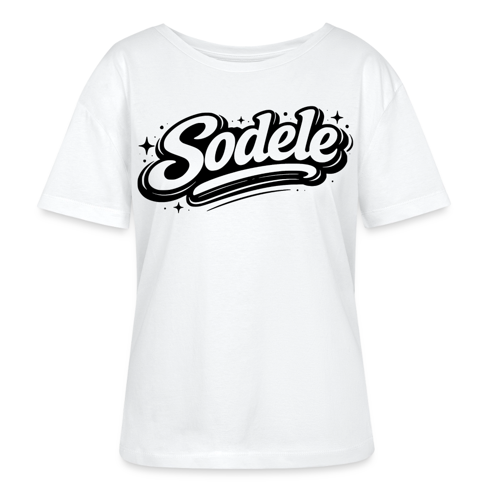 Sudele Design – Rundhals Frauen Bio-T-Shirt - Weiß