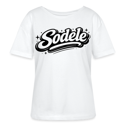 Sudele Design – Rundhals Frauen Bio-T-Shirt - Weiß