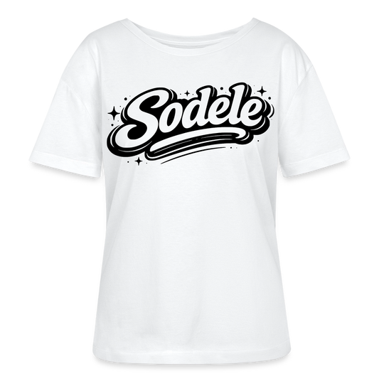 Sudele Design – Rundhals Frauen Bio-T-Shirt - Weiß
