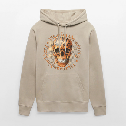 Tiger skull Design – Unisex Bio-Hoodie - Beige