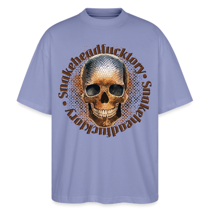 Snake Skull Design – Oversized Unisex Bio T-Shirt - Violett
