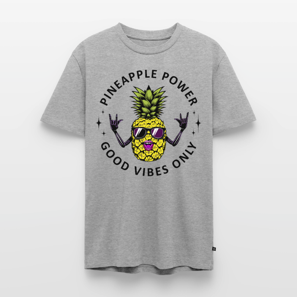 Pineapple Power Design – Männer Premium T-Shirt - Grau meliert