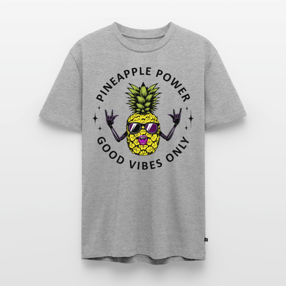 Pineapple Power Design – Männer Premium T-Shirt - Grau meliert