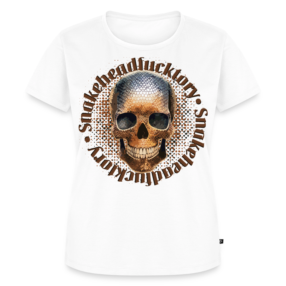 Snake Skull Design – Frauen Premium T-Shirt - Weiß