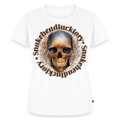 Snake Skull Design – Frauen Premium T-Shirt - Weiß