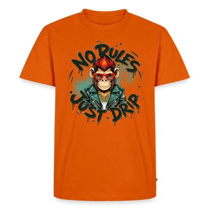 Monkey No Rules Design – Männer Premium T-Shirt - Orange 