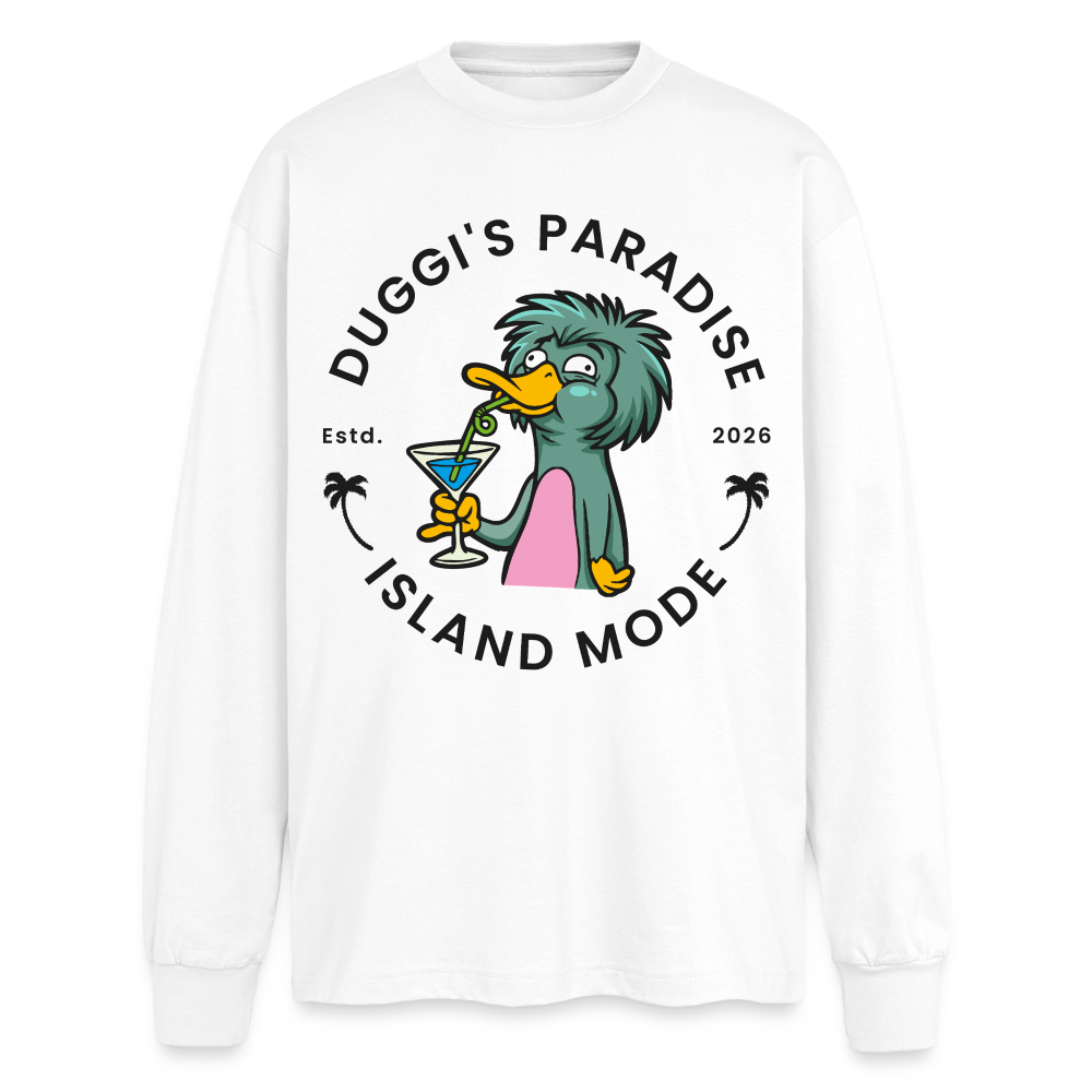 Doggies Paradise Design – Oversized Langarmshirt - Weiß