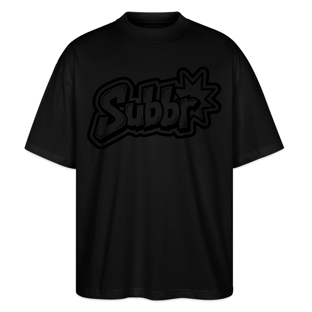 Subbr Design – Oversized Unisex Bio T-Shirt - Schwarz