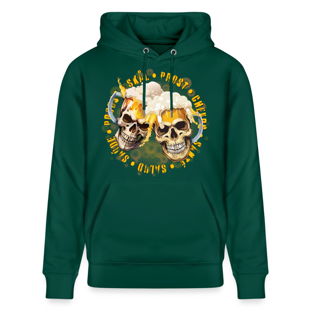 Party Skull Design – Unisex Bio-Hoodie - Forest
