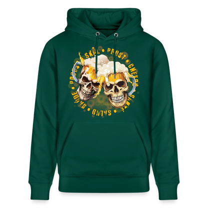 Party Skull Design – Unisex Bio-Hoodie - Forest