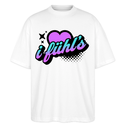 i fühl‘s Design – Oversized Unisex Bio T-Shirt - Weiß