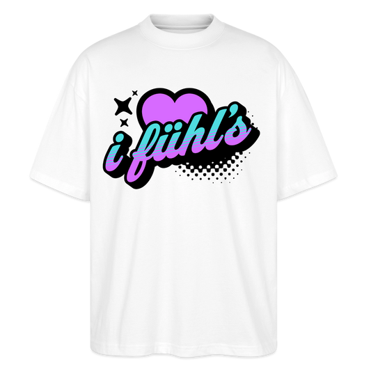 i fühl‘s Design – Oversized Unisex Bio T-Shirt - Weiß