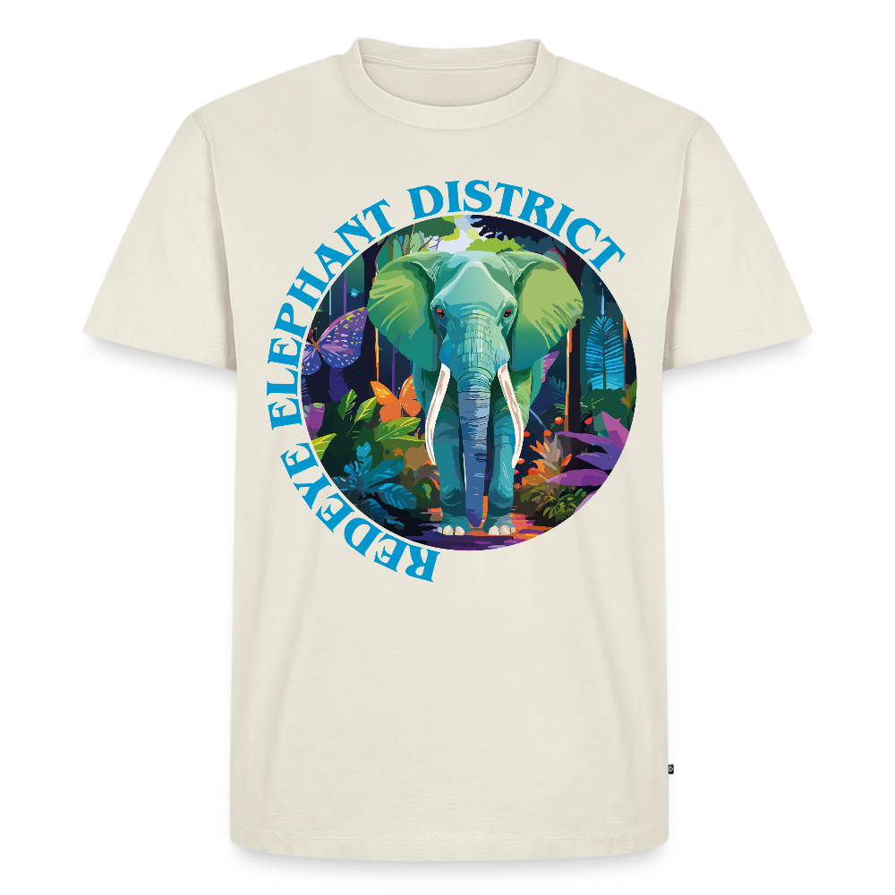 Elephant Design – Männer Premium T-Shirt - Naturweiß