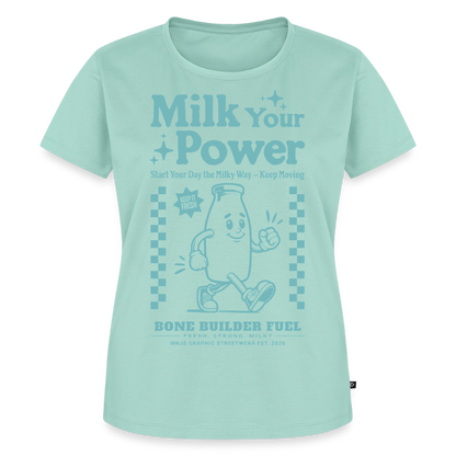 Milk Your Power Design – Frauen Premium T-Shirt - Mint 