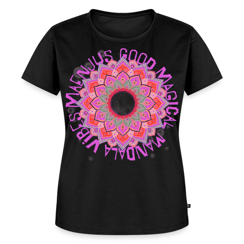 Mandala Pink Design – Frauen Premium T-Shirt - Schwarz