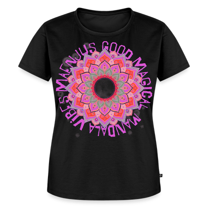 Mandala Pink Design – Frauen Premium T-Shirt - Schwarz