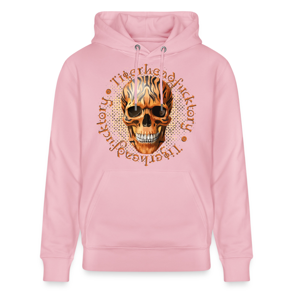 Tiger skull Design – Unisex Bio-Hoodie - Hellrosa