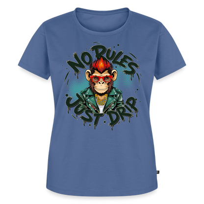 Monkey No Rules Design – Frauen Premium T-Shirt - Taubenblau