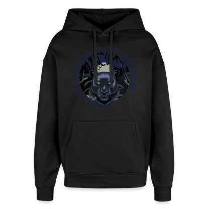 Silent Hunter Design – Oversized Unisex Hoodie - Schwarz