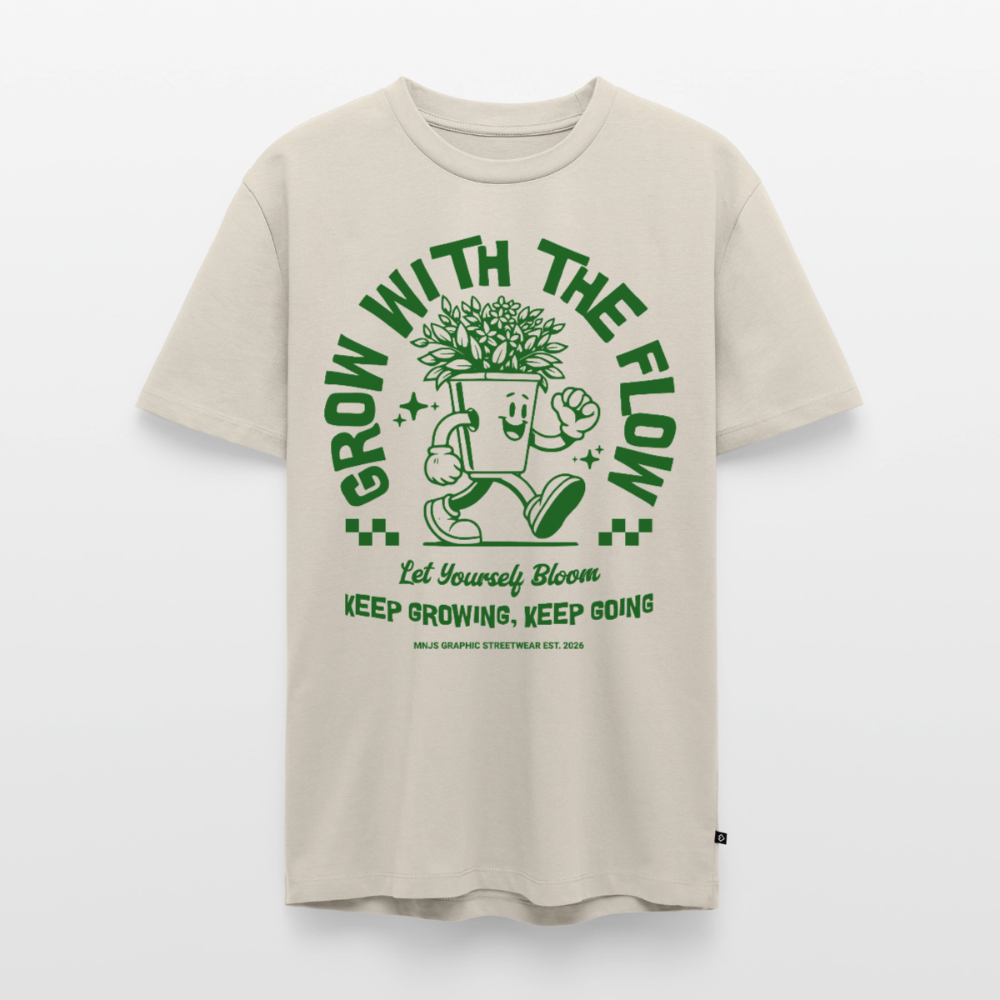 Keep Growing Design – Männer Premium T-Shirt - Beige