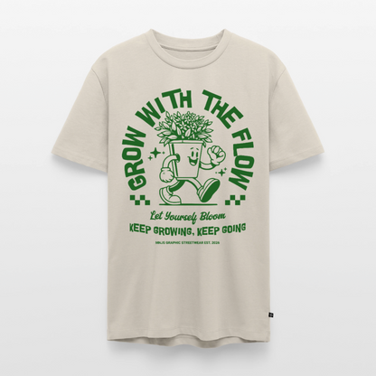 Keep Growing Design – Männer Premium T-Shirt - Beige