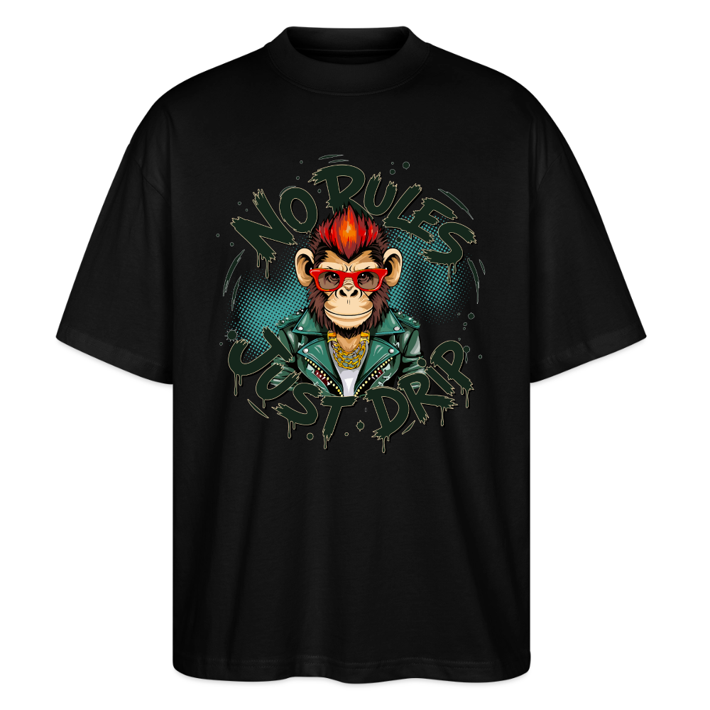 Monkey No Rules Design – Unisex Bio T-Shirt - Schwarz