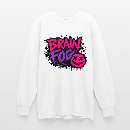 Brain Fog Design – Oversized Langarmshirt - Weiß