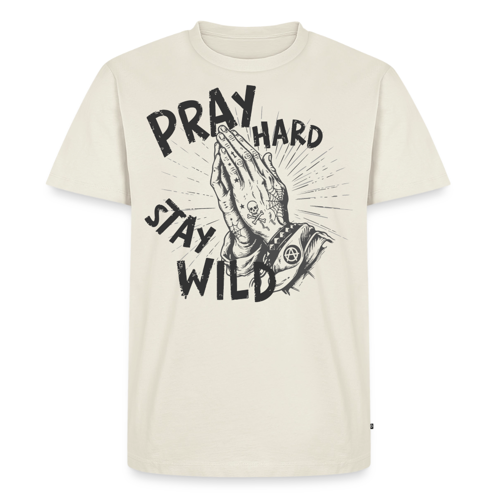 Play Hard Design – Männer Premium T-Shirt - Naturweiß