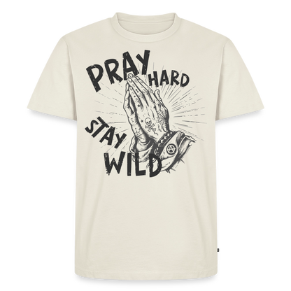 Play Hard Design – Männer Premium T-Shirt - Naturweiß