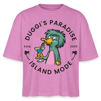 Nuggis Paradise Design – Frauen Boxy Bio-T-Shirt - Pink