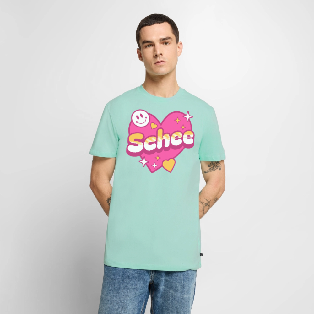 Schnee Design – Männer Premium T-Shirt - Mint 