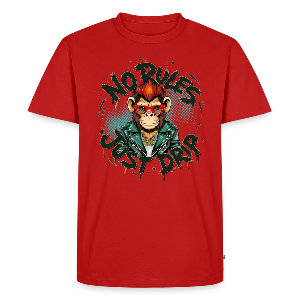 Monkey No Rules Design – Männer Premium T-Shirt - Rot