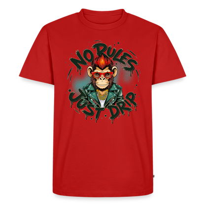 Monkey No Rules Design – Männer Premium T-Shirt - Rot