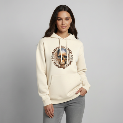 Snake Skull Design – Oversized Unisex Hoodie - Natur