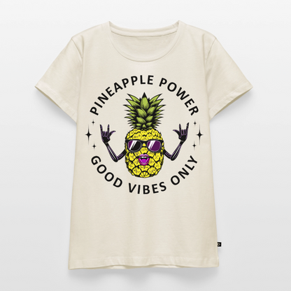 Pineapple Power Design – Frauen Premium T-Shirt - Naturweiß