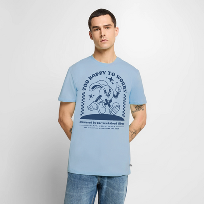 Too Hoppy Too Worry Design – Männer Premium T-Shirt - Hellblau