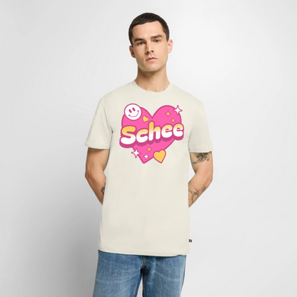 Schnee Design – Männer Premium T-Shirt - Naturweiß